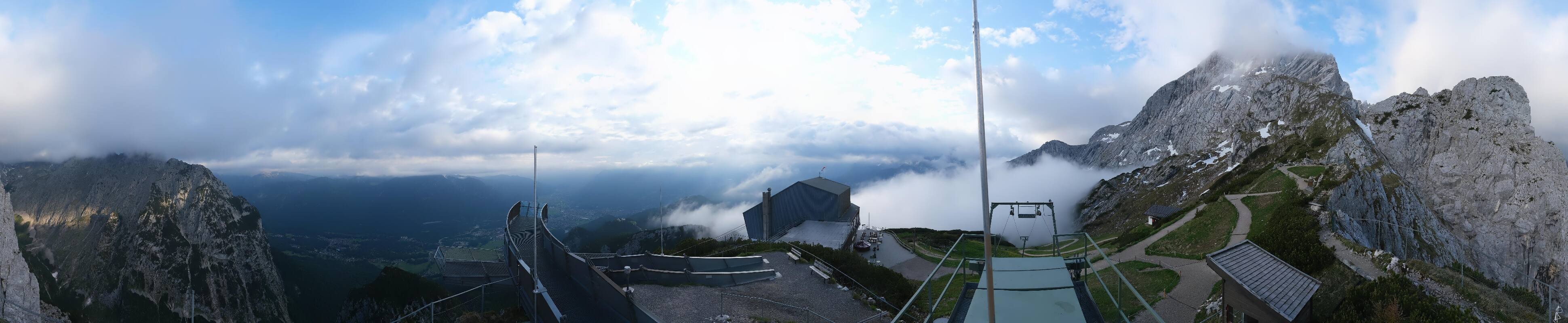 Archiv Foto Webcam Garmisch: Ausblick am Osterfelderkopf