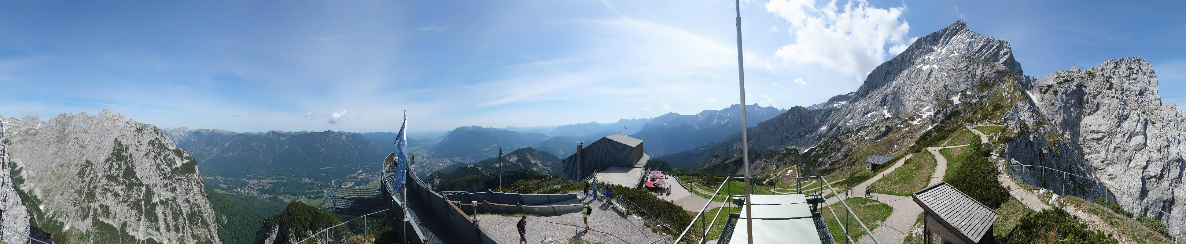 Archiv Foto Webcam Garmisch: Ausblick am Osterfelderkopf