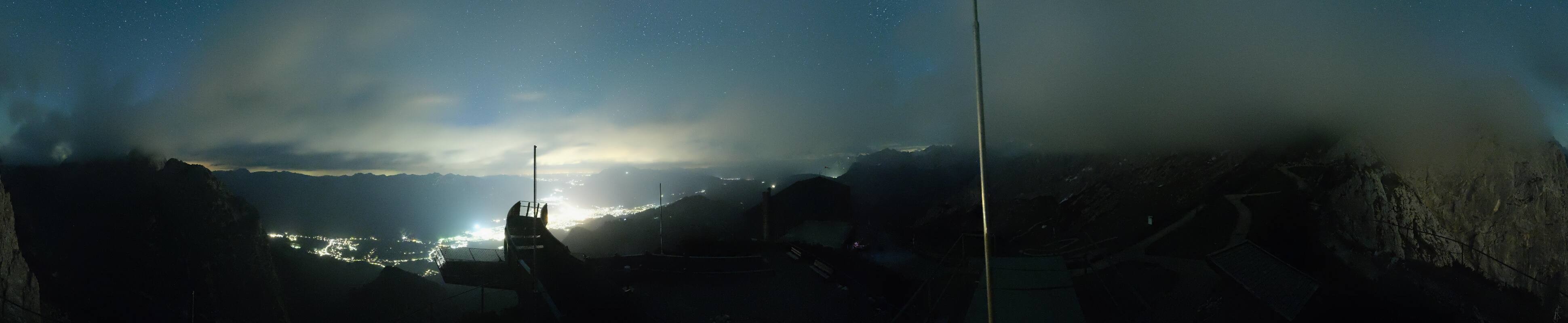 Archiv Foto Webcam Garmisch: Ausblick am Osterfelderkopf