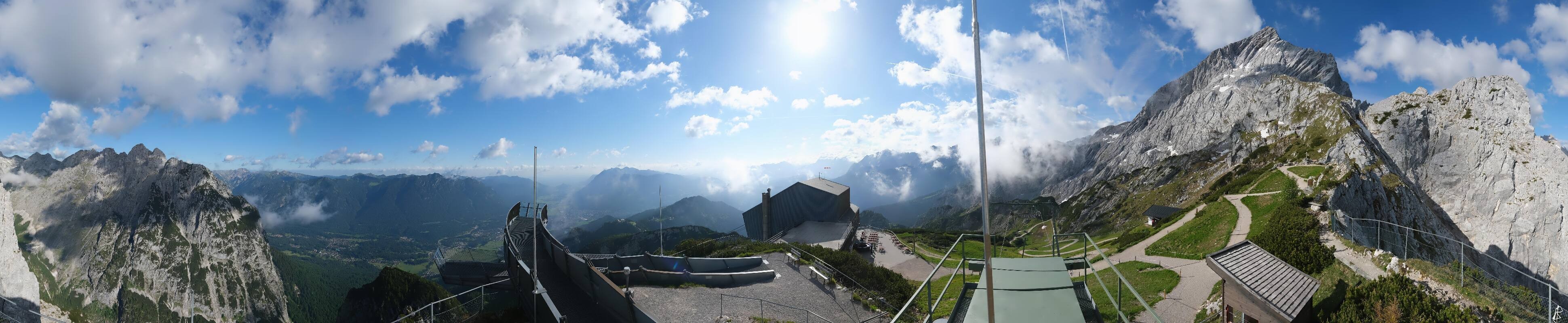 Archiv Foto Webcam Garmisch: Ausblick am Osterfelderkopf