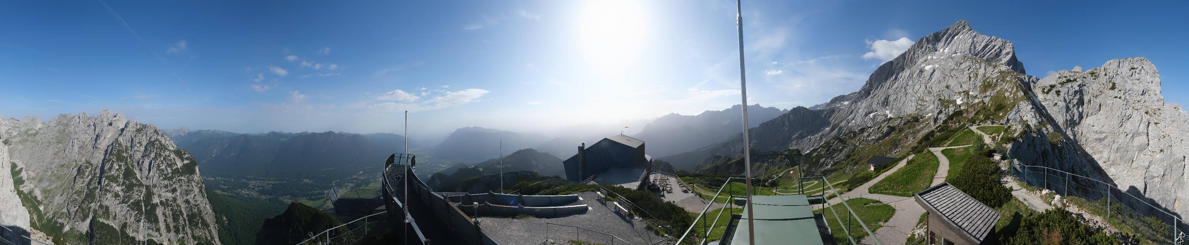 Archiv Foto Webcam Garmisch: Ausblick am Osterfelderkopf