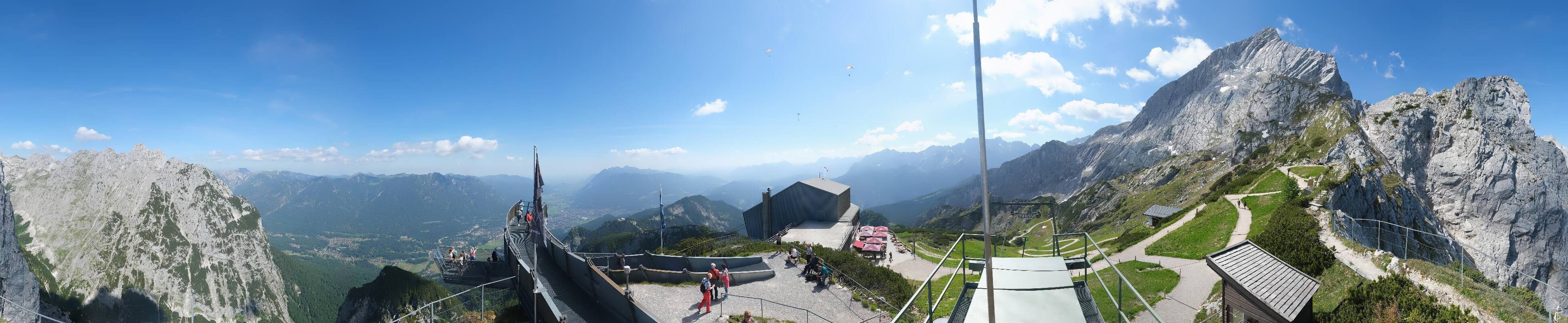 Archiv Foto Webcam Garmisch: Ausblick am Osterfelderkopf