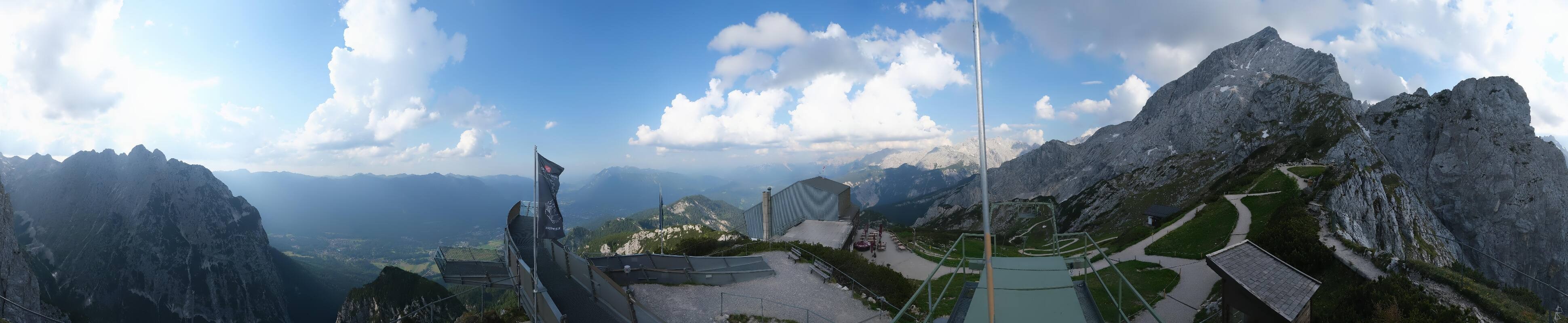 Archiv Foto Webcam Garmisch: Ausblick am Osterfelderkopf