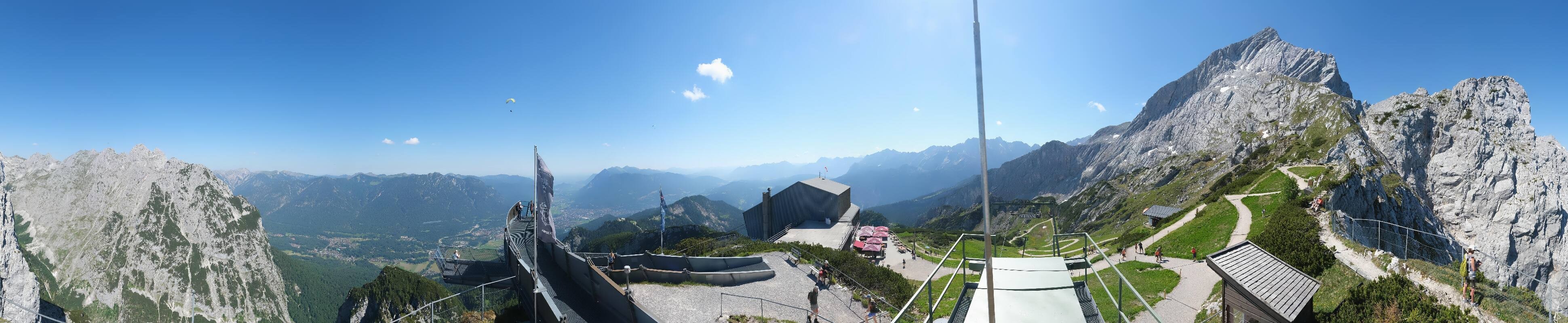 Archiv Foto Webcam Garmisch: Ausblick am Osterfelderkopf