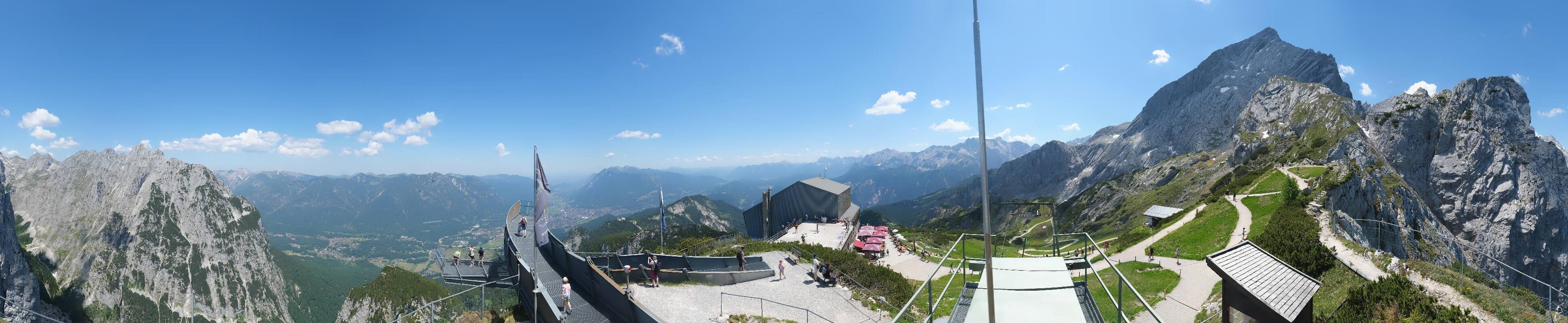 Archiv Foto Webcam Garmisch: Ausblick am Osterfelderkopf