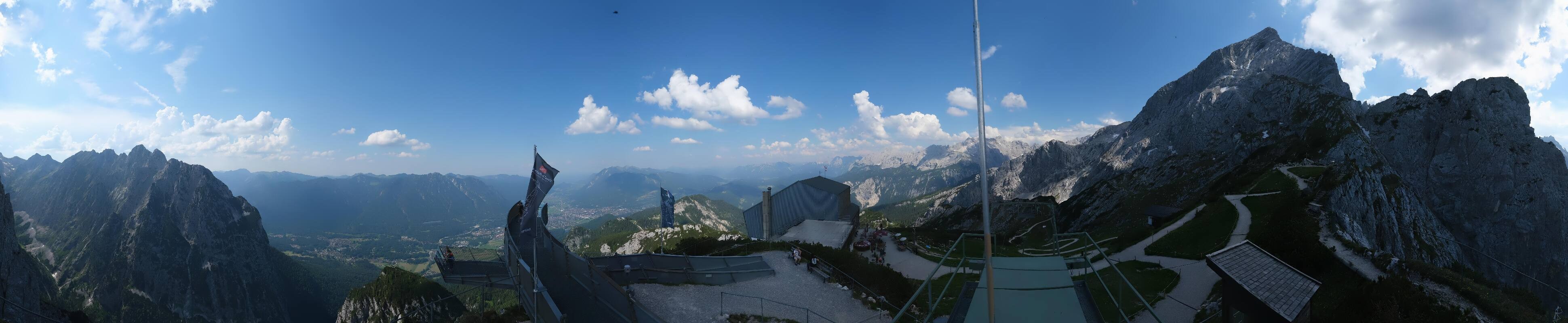 Archiv Foto Webcam Garmisch: Ausblick am Osterfelderkopf
