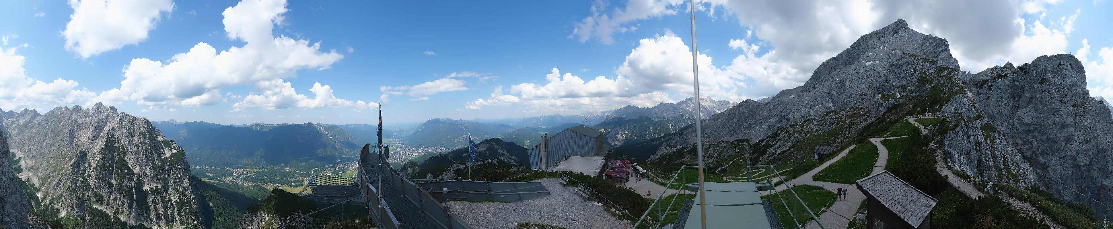 Archiv Foto Webcam Garmisch: Ausblick am Osterfelderkopf