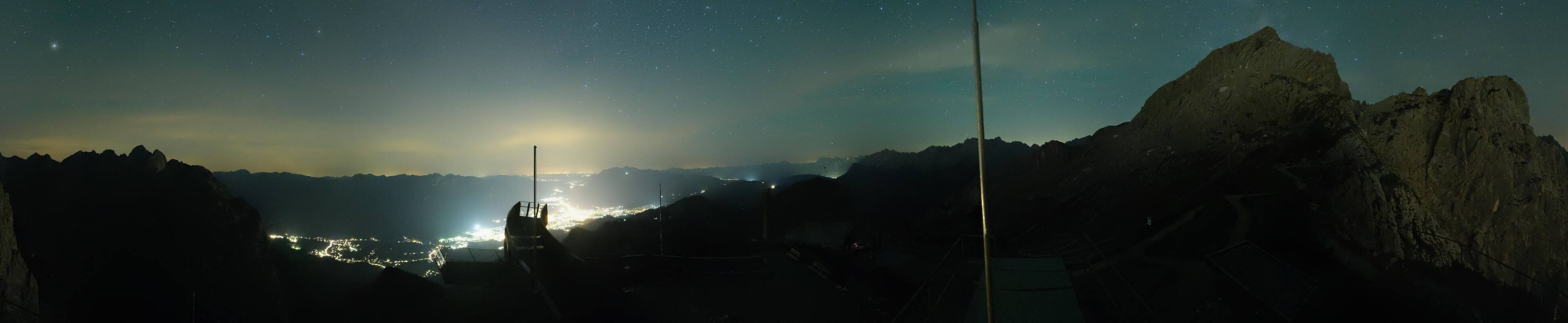 Archiv Foto Webcam Garmisch: Ausblick am Osterfelderkopf
