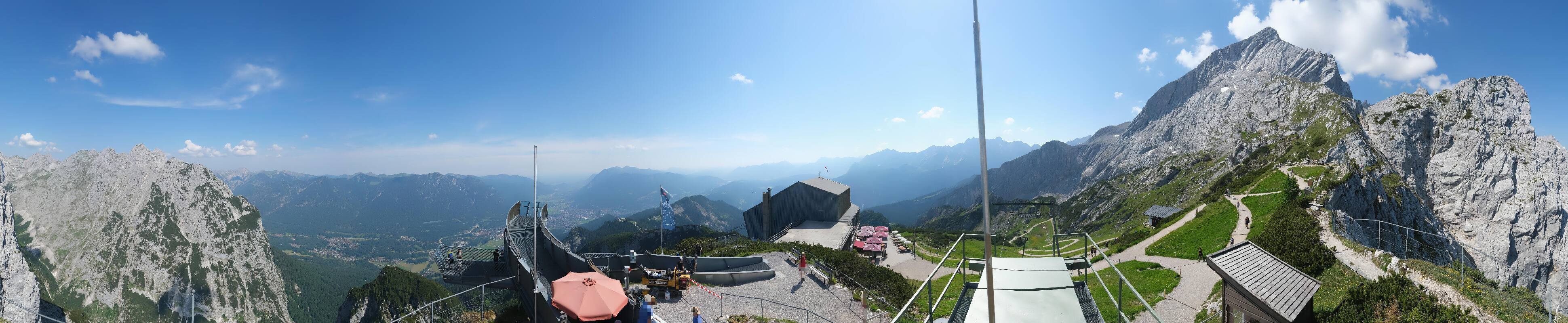 Archiv Foto Webcam Garmisch: Ausblick am Osterfelderkopf