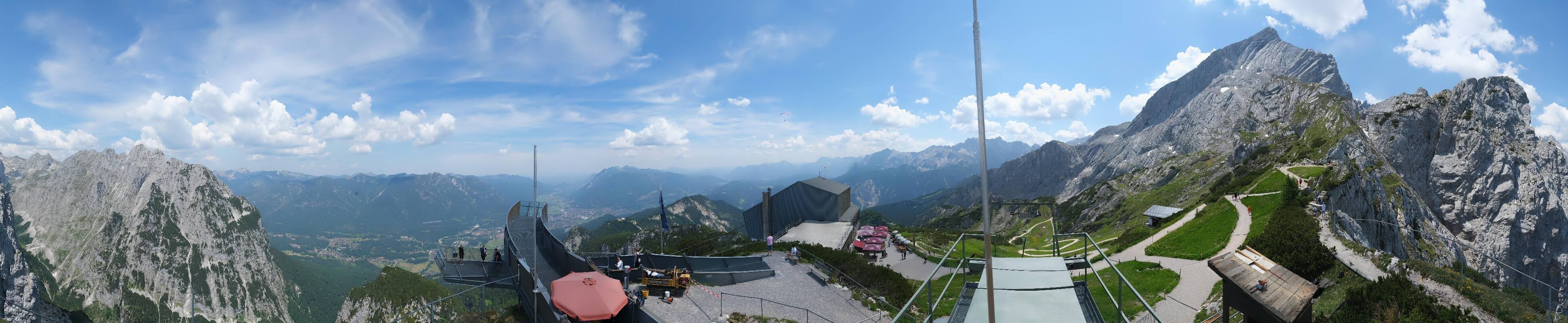 Archiv Foto Webcam Garmisch: Ausblick am Osterfelderkopf