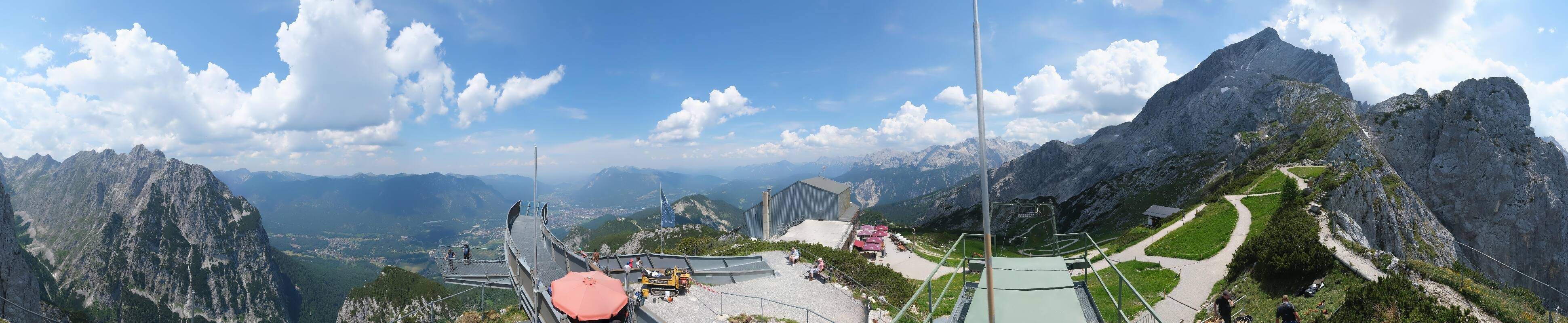 Archiv Foto Webcam Garmisch: Ausblick am Osterfelderkopf