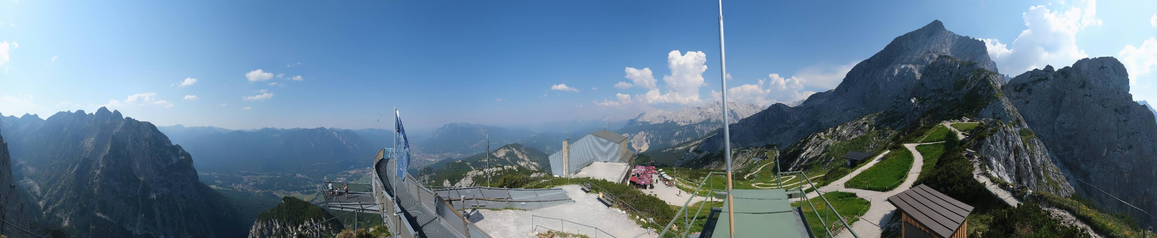 Archiv Foto Webcam Garmisch: Ausblick am Osterfelderkopf
