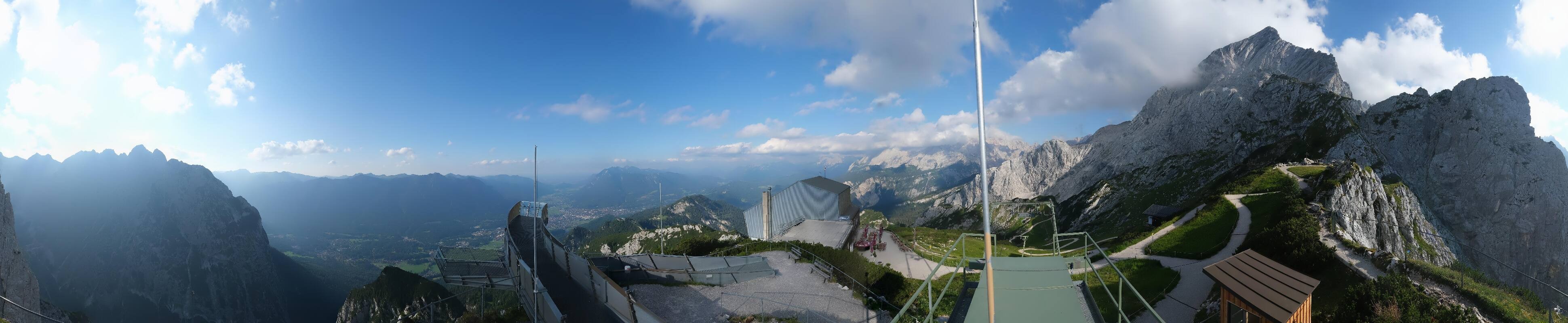 Archiv Foto Webcam Garmisch: Ausblick am Osterfelderkopf