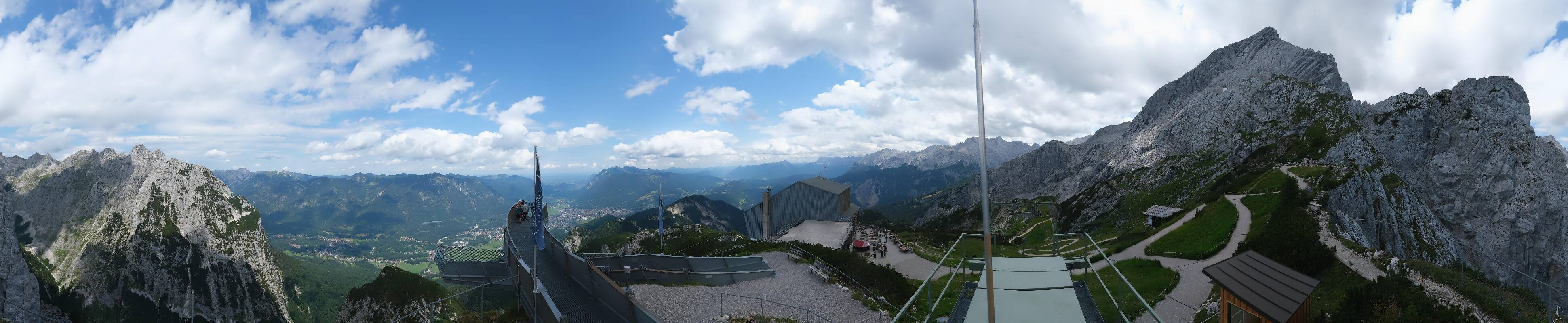 Archiv Foto Webcam Garmisch: Ausblick am Osterfelderkopf