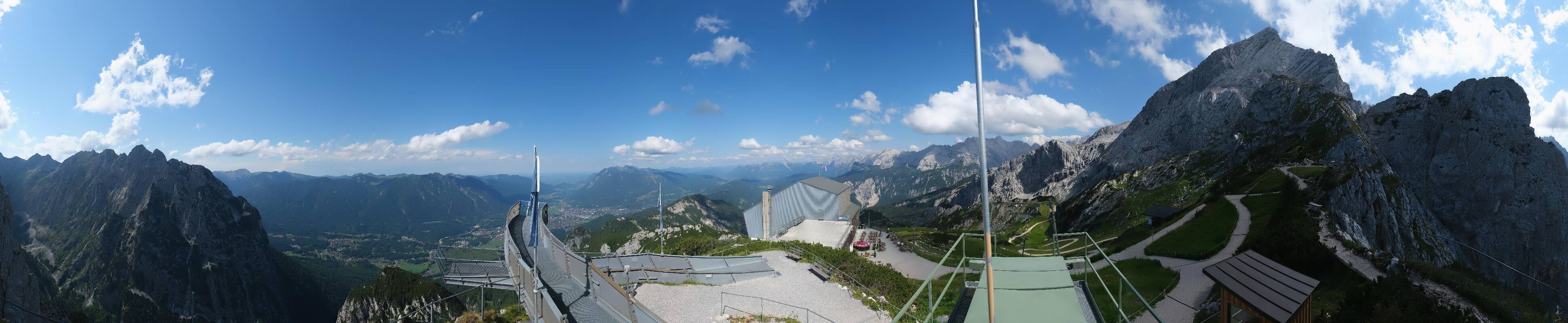 Archiv Foto Webcam Garmisch: Ausblick am Osterfelderkopf