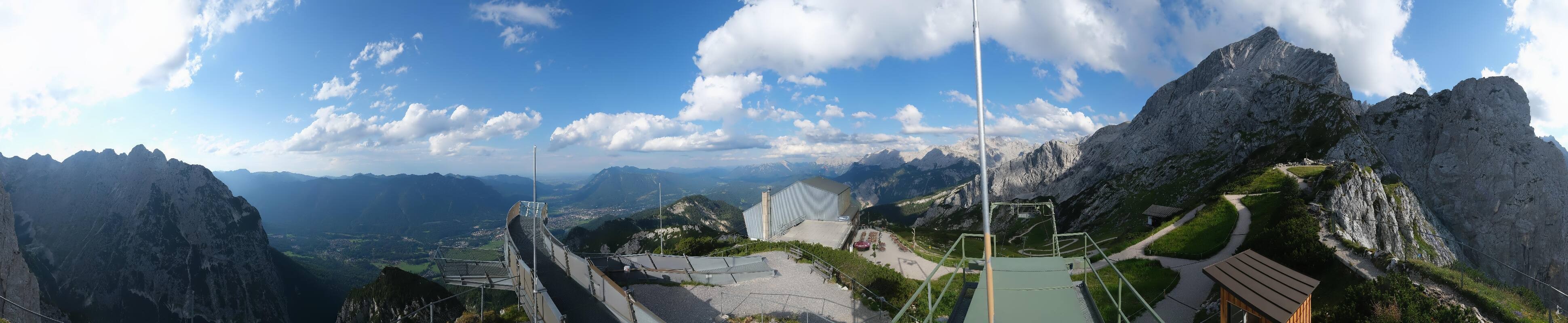 Archiv Foto Webcam Garmisch: Ausblick am Osterfelderkopf