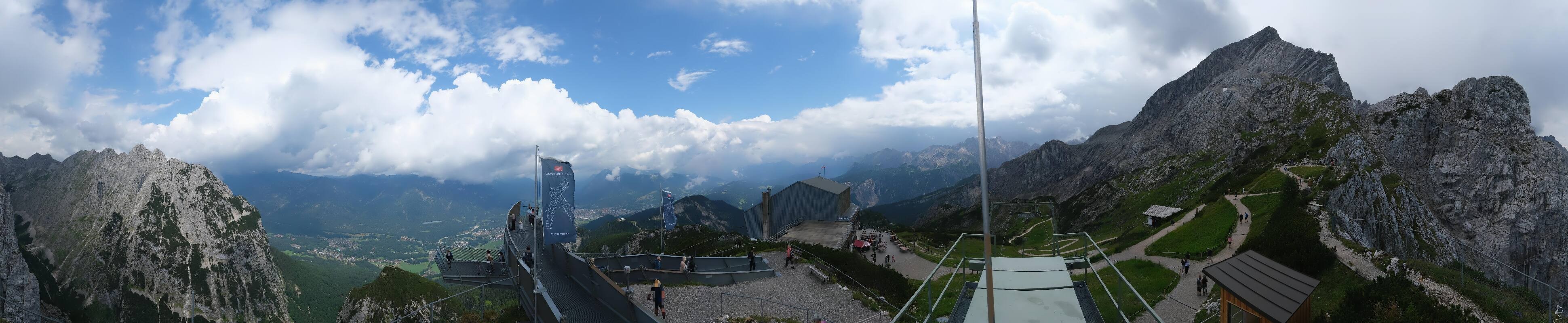 Archiv Foto Webcam Garmisch: Ausblick am Osterfelderkopf