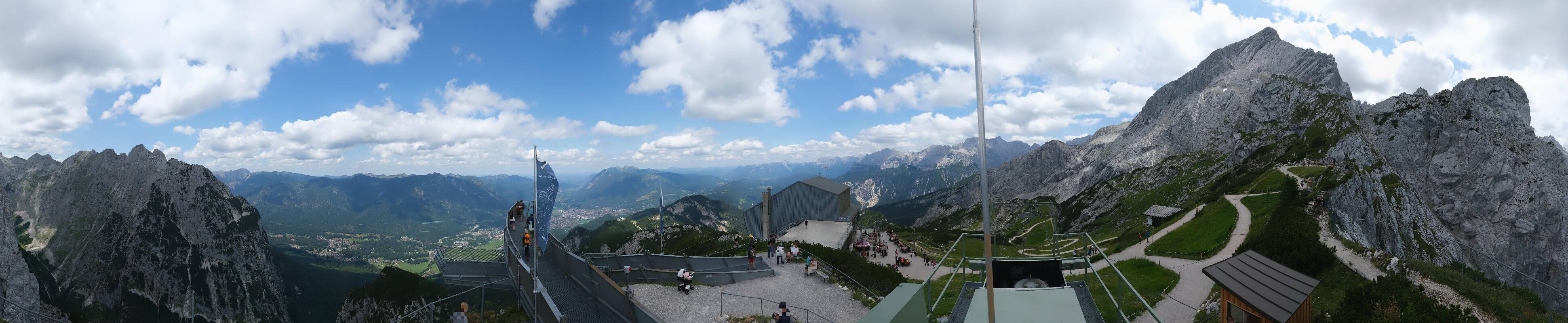 Archiv Foto Webcam Garmisch: Ausblick am Osterfelderkopf