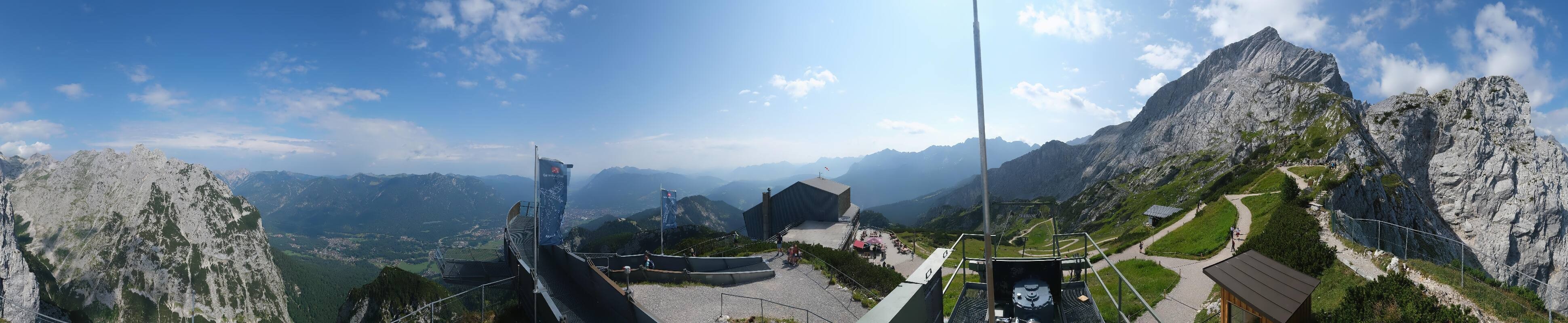 Archiv Foto Webcam Garmisch: Ausblick am Osterfelderkopf