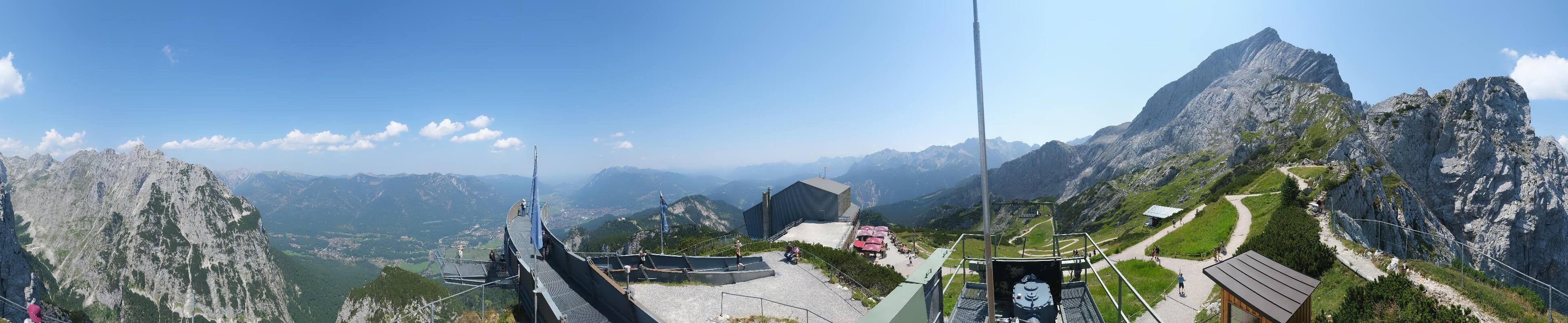 Archiv Foto Webcam Garmisch: Ausblick am Osterfelderkopf