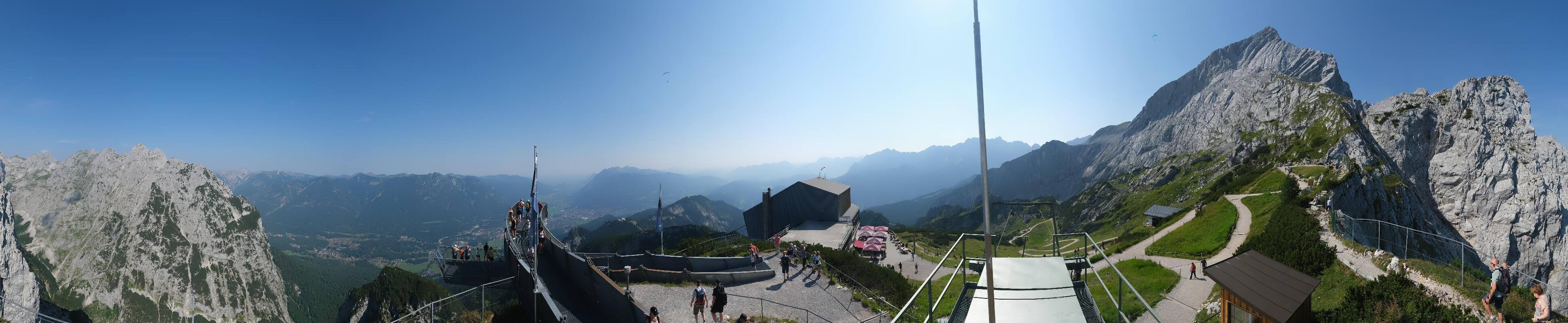 Archiv Foto Webcam Garmisch: Ausblick am Osterfelderkopf