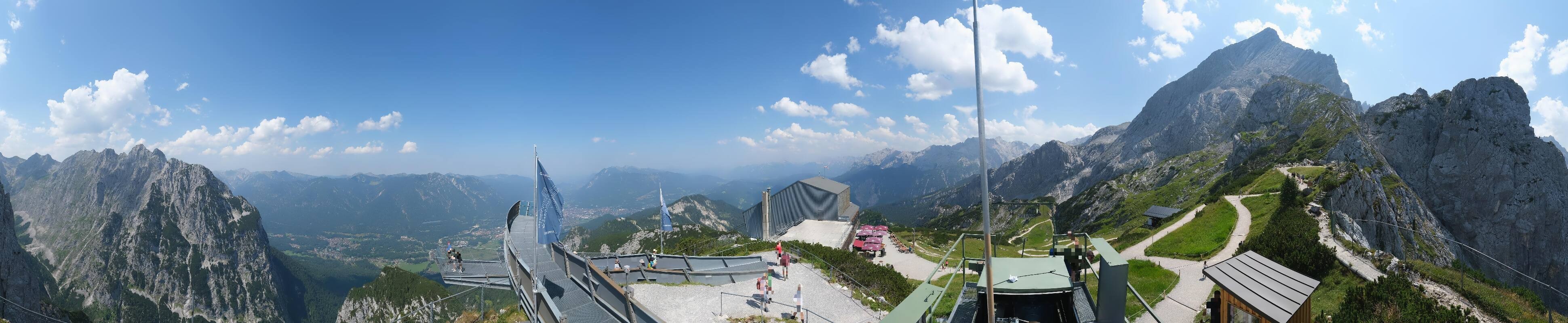 Archiv Foto Webcam Garmisch: Ausblick am Osterfelderkopf