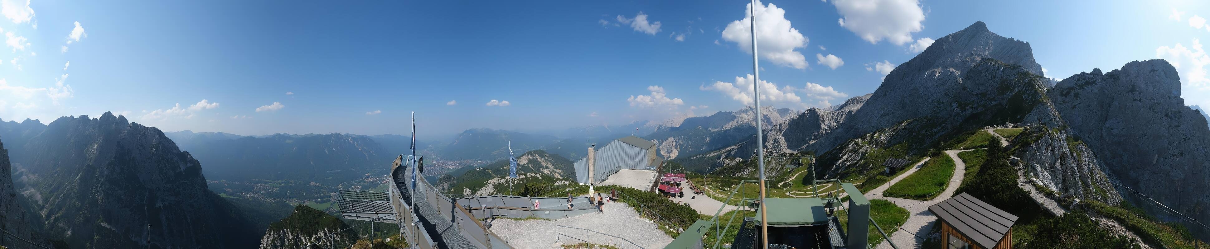 Archiv Foto Webcam Garmisch: Ausblick am Osterfelderkopf
