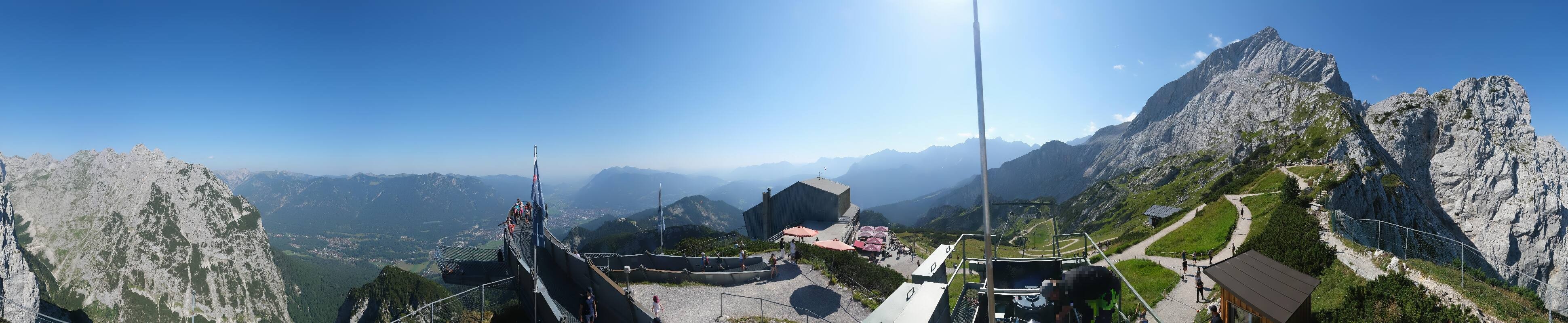 Archiv Foto Webcam Garmisch: Ausblick am Osterfelderkopf