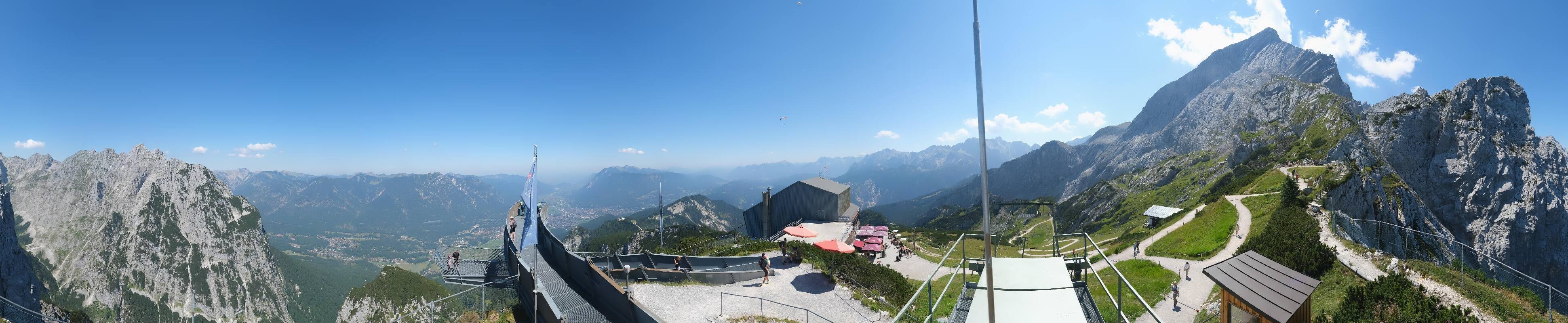 Archiv Foto Webcam Garmisch: Ausblick am Osterfelderkopf