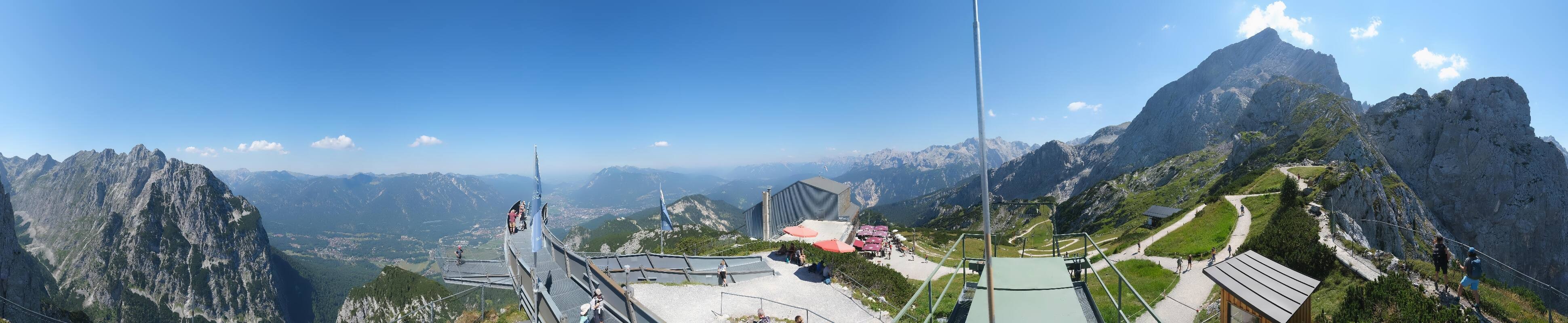 Archiv Foto Webcam Garmisch: Ausblick am Osterfelderkopf