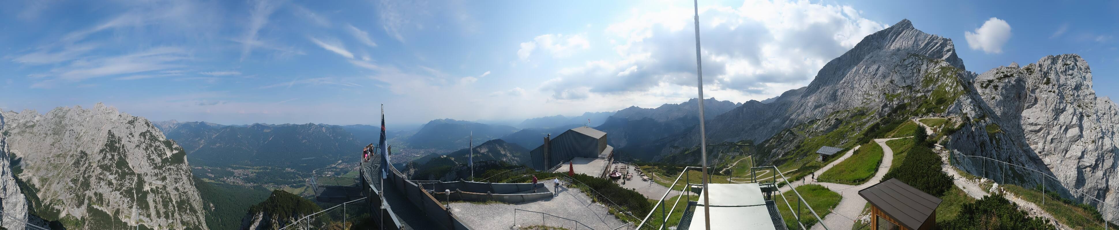 Archiv Foto Webcam Garmisch: Ausblick am Osterfelderkopf