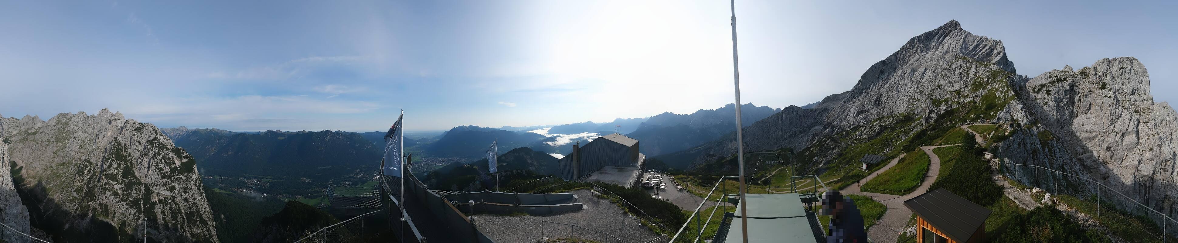 Archiv Foto Webcam Garmisch: Ausblick am Osterfelderkopf