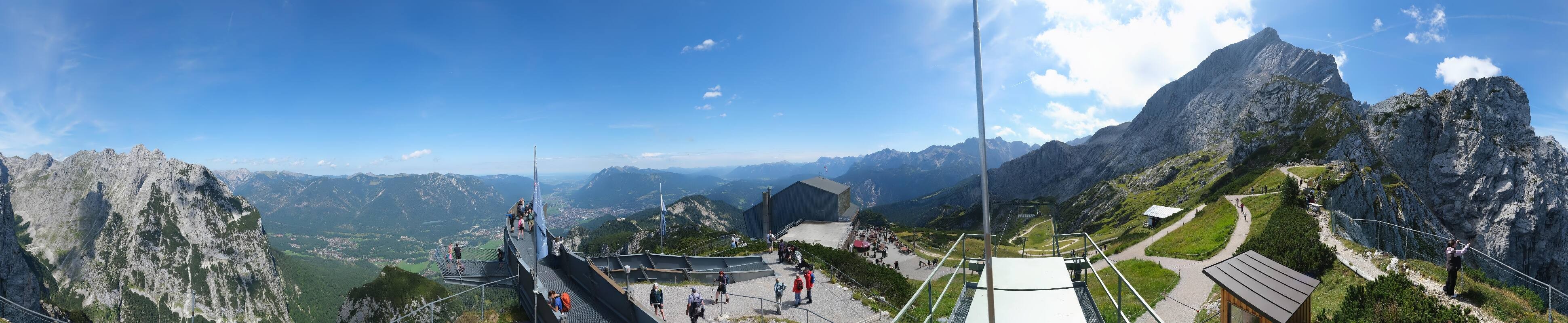Archiv Foto Webcam Garmisch: Ausblick am Osterfelderkopf