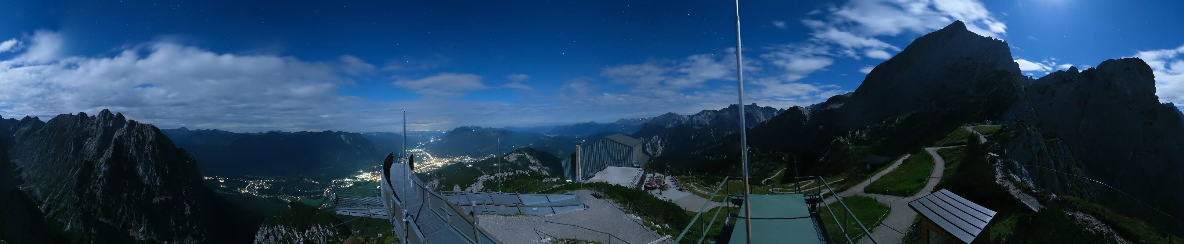 Archiv Foto Webcam Garmisch: Ausblick am Osterfelderkopf