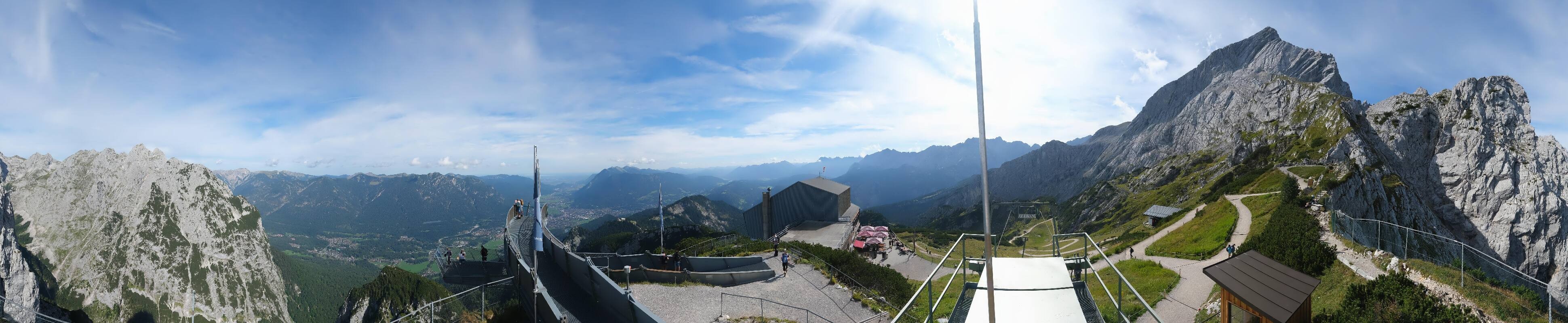 Archiv Foto Webcam Garmisch: Ausblick am Osterfelderkopf