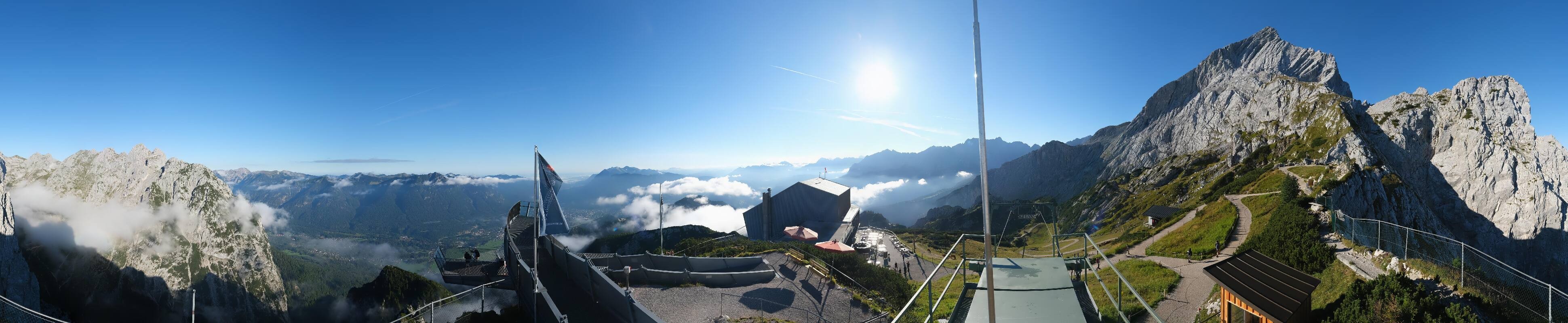 Archiv Foto Webcam Garmisch: Ausblick am Osterfelderkopf