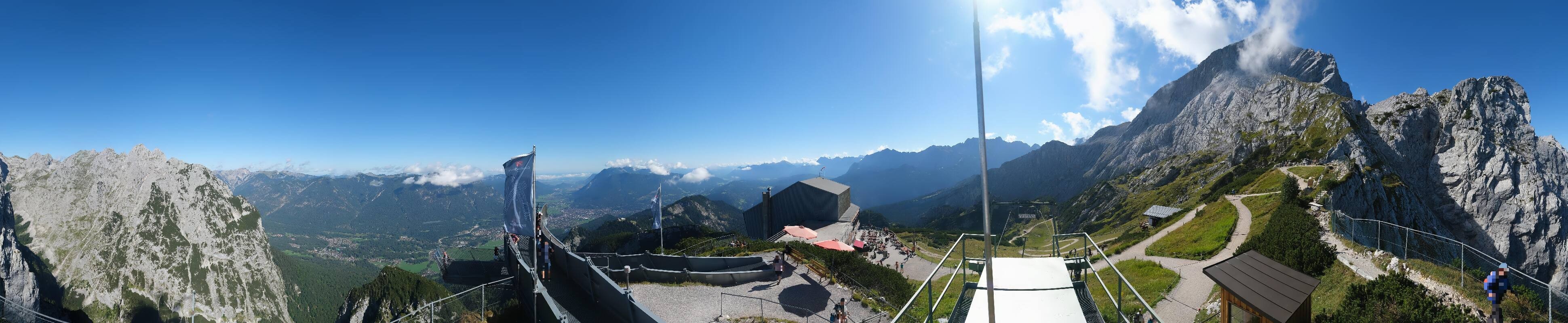 Archiv Foto Webcam Garmisch: Ausblick am Osterfelderkopf
