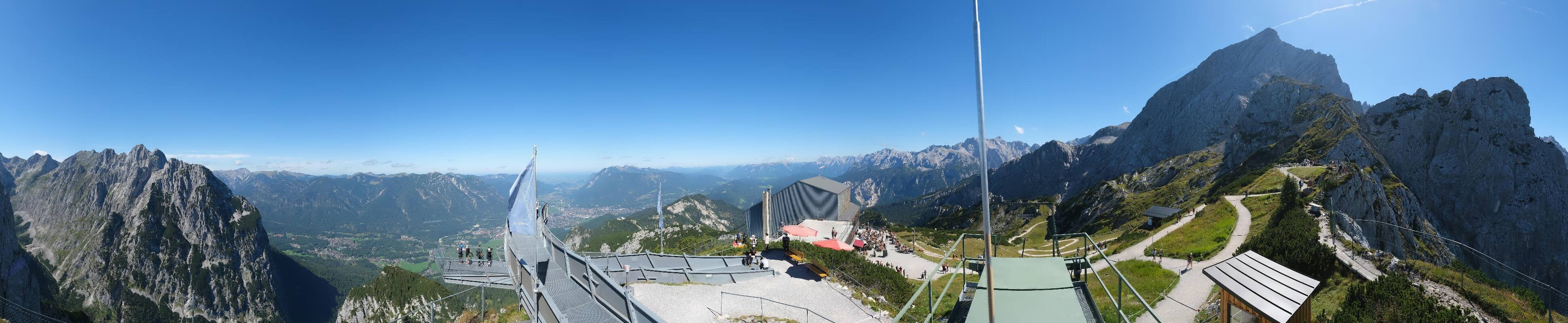 Archiv Foto Webcam Garmisch: Ausblick am Osterfelderkopf