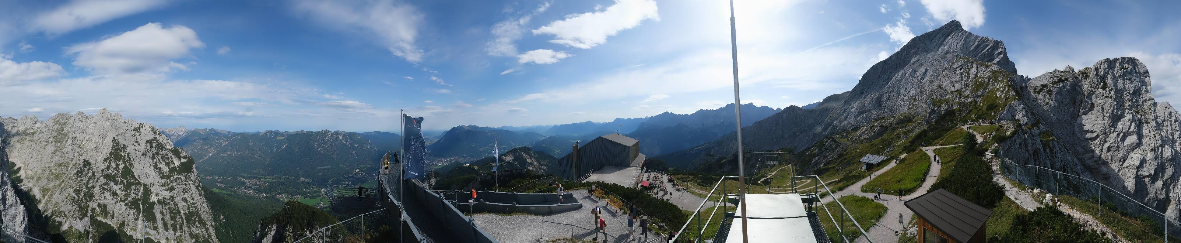Archiv Foto Webcam Garmisch: Ausblick am Osterfelderkopf