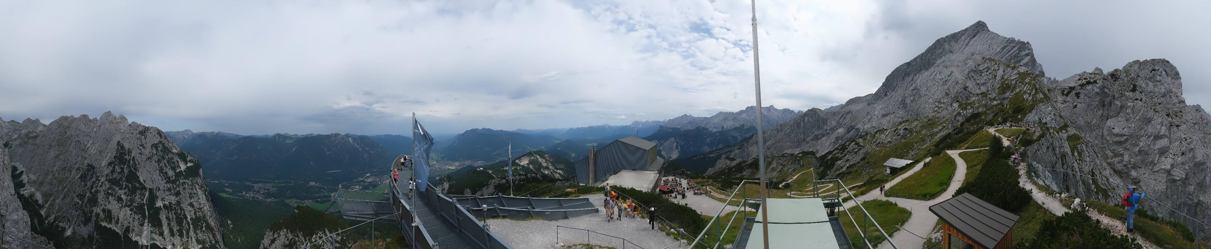 Archiv Foto Webcam Garmisch: Ausblick am Osterfelderkopf