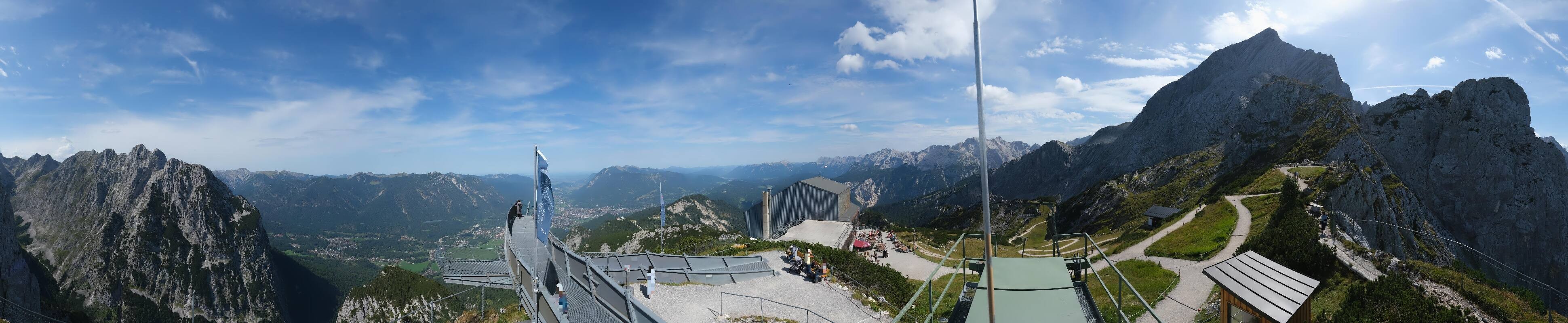 Archiv Foto Webcam Garmisch: Ausblick am Osterfelderkopf