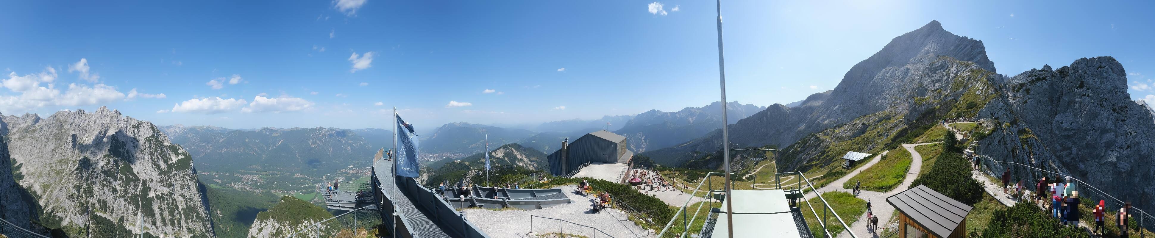 Archiv Foto Webcam Garmisch: Ausblick am Osterfelderkopf