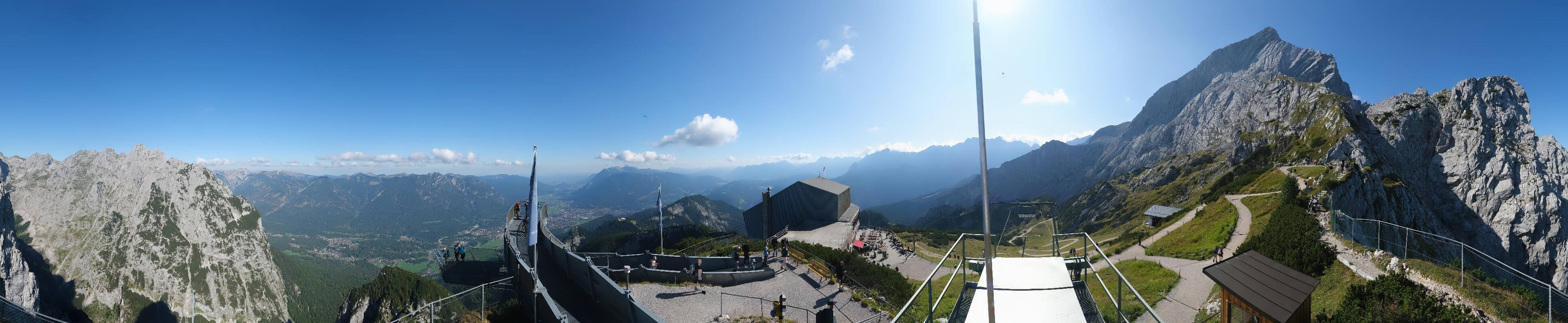 Archiv Foto Webcam Garmisch: Ausblick am Osterfelderkopf