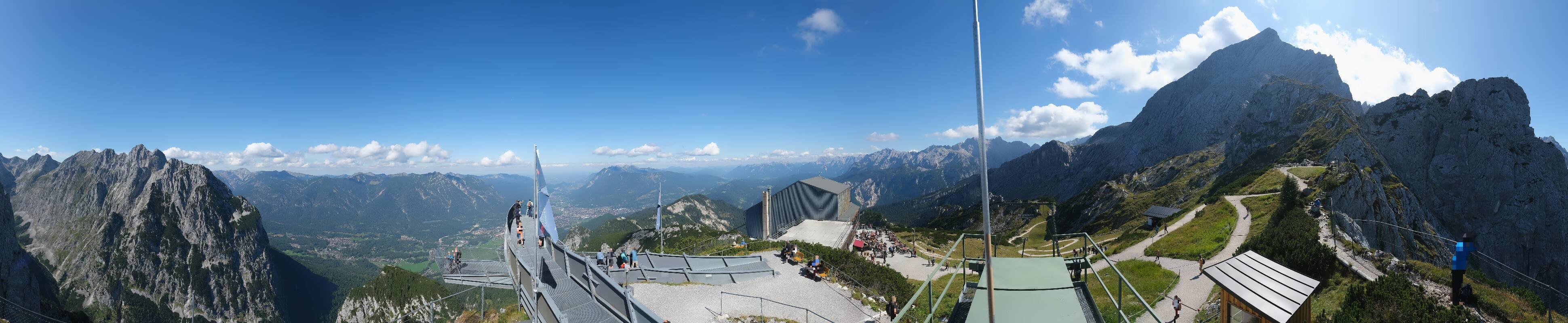 Archiv Foto Webcam Garmisch: Ausblick am Osterfelderkopf