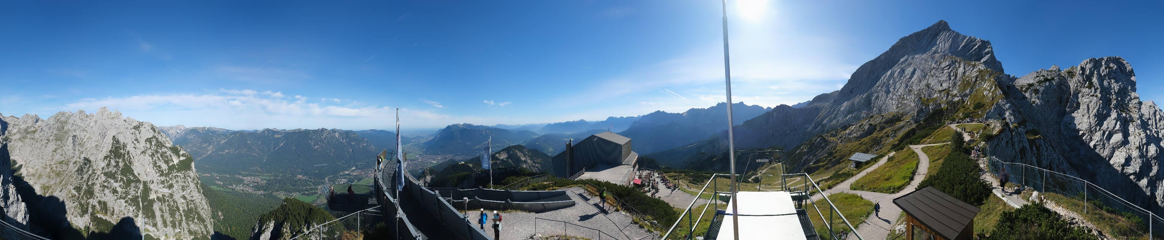 Archiv Foto Webcam Garmisch: Ausblick am Osterfelderkopf