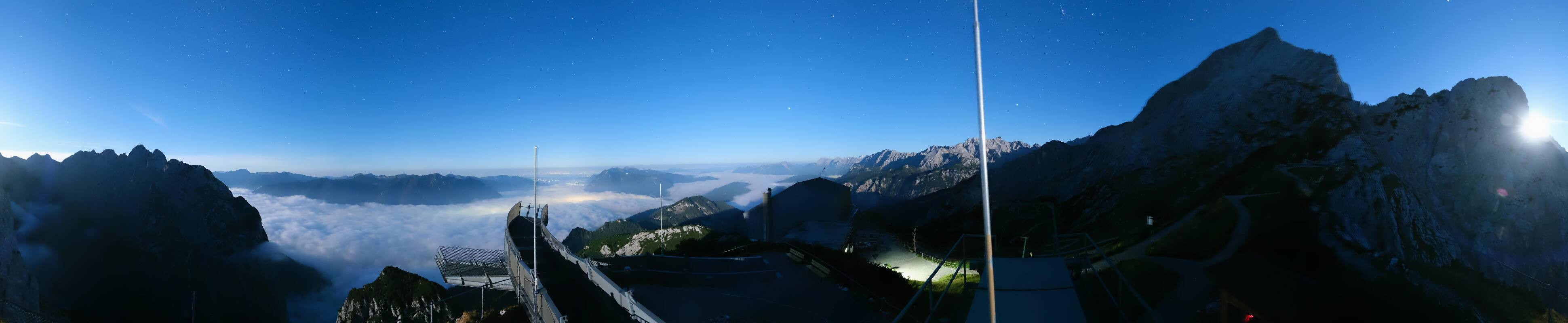 Archiv Foto Webcam Garmisch: Ausblick am Osterfelderkopf