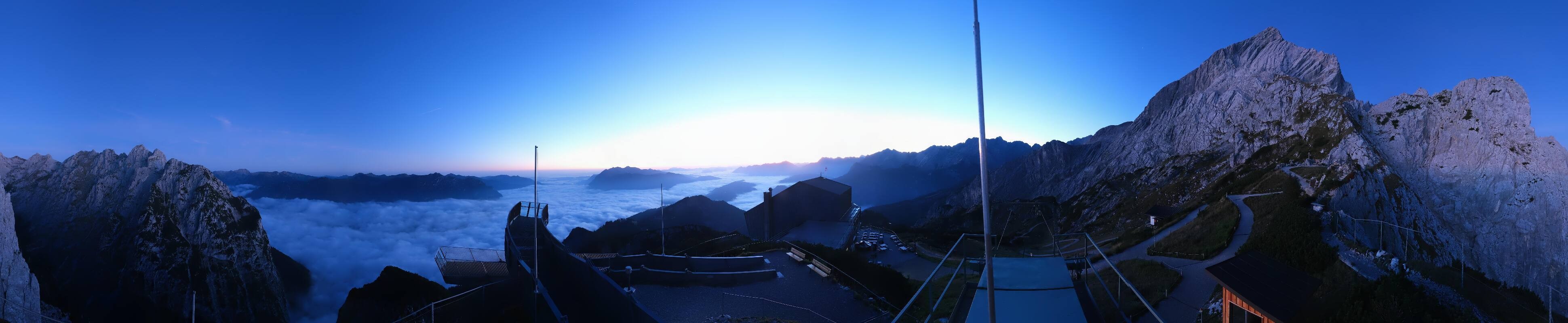 Archiv Foto Webcam Garmisch: Ausblick am Osterfelderkopf