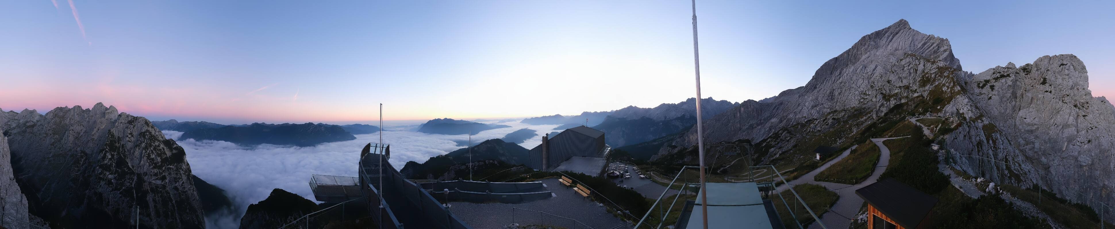 Archiv Foto Webcam Garmisch: Ausblick am Osterfelderkopf