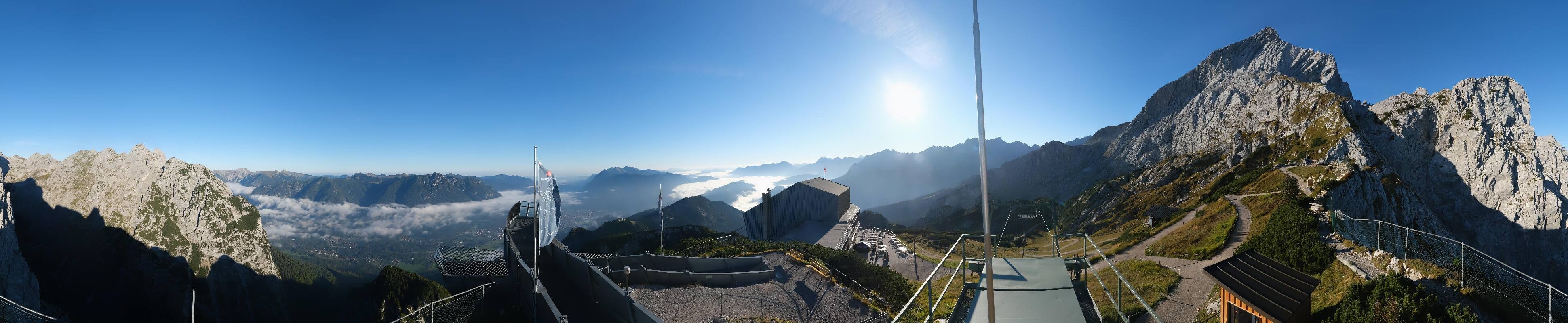Archiv Foto Webcam Garmisch: Ausblick am Osterfelderkopf