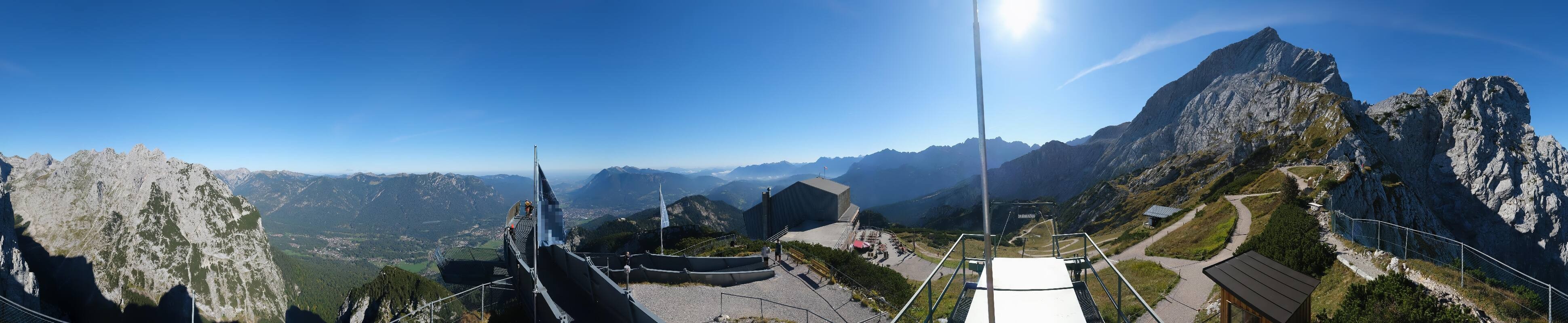Archiv Foto Webcam Garmisch: Ausblick am Osterfelderkopf
